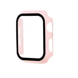 For Apple Watch 40mm Hard PC Bumper Case with Tempered Glass PINK For Apple Watch 40mm Hard PC Bumper Case with...