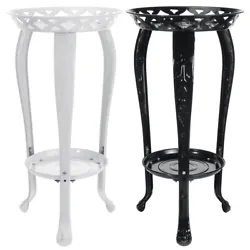 1 x Plant Stand. -Dual tier plant stand, ideal shelf for displaying your flowers and plants. -The color of the item may...