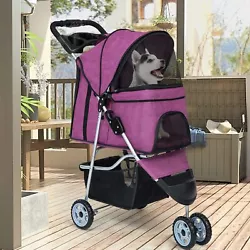PIKAQTOP Multifunctional Pet Stroller Dog Cat Stroller. Our pet stroller folds up quickly, even one hand to unfold. And...