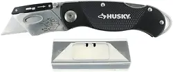 Husky 21113 Folding Sure-Grip Lock Back Utility Knife W/ 10 Disposable Blades Included (Colors Vary). Stripping wires?....