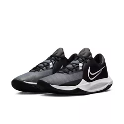 Basketball Shoes. Nike label on tongue top. Secure Your Fit. Herringbone traction provides multidirectional grip, great...