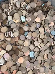20) ROLLS = (1000) Vintage WHEAT CENTS / PENNY LOT USA COPPER CURRENCY BULK SALE.