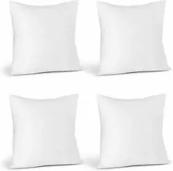 POLYESTER FIBER FILLING – The pillows are fabricated with quality yarns and filled with siliconized fibers to avoid a...