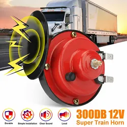 High Quality 300DB Super Train Horn For Truck SUV Car Boat Motorcycles 12V Red. The Train Horn is a high-quality,...