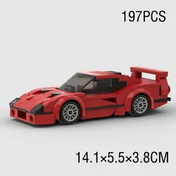 lego car Ferrari F40. 14.1x5.5x3.8CM