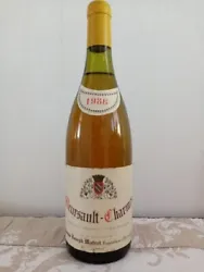 vin blanc de Bourgogne Meursault Charmes 1986.