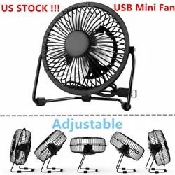 Plug & Play:Turn on the Switch to minus on the back of usb fan. Adjustable angles: Vertical 360° manual adjustable....