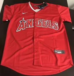 BRAND NEW LOS ANGELES ANGELS MIKE TROUT STITCHED JERSEY.