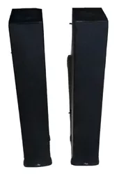 Polk Audio Monitor 70 Series II Floor Standing Tower Speakers with Grill Covers.