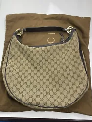 Used Gucci Hobo bag. Overall good condition, has signs of use and thread tears as shown in the photos. Comes with dust...