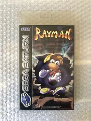 Rayman sur Sega Saturn, neuf sous blister rigide et en version française. Blister tres propre malgré une ouverture...