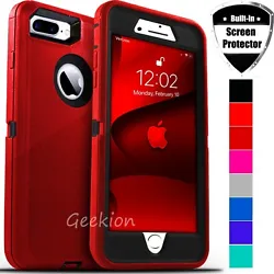 Military proof, drop protection, scratch and dust protection, shockproof. For iPhone 6 6s 7 8 Plus Shockproof Rugged...
