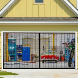 Fit Garage Door Size - The size of single garage door screen is 110”x 84”(9x7FT), it fits door size up to 108