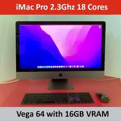 Apple iMac Pro 27 pouces 2,3 GHz Intel 18 cœurs / 128 Go de RAM / 4 To SSD / Vega 64 16 Go.