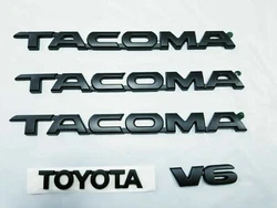 1 X TAILGATE (TACOMA). 2 X FENDERS (TACOMA). 1 X TAILGATE ( TOYOTA). 1 X TAILGATE ( V6 ). EASY INSTALLATION. PLASTIC...