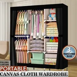 The Size for The Clothes Wardrobe Makes it Suitable for Organizing Your Small Rooms and Walk-In C loset. It Will Be...