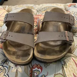 Birkenstock Made in Germany Womens 230 36 Sandals US Size L 5Scuff mark on inside of shoe. View picture
