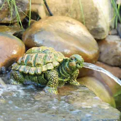 TotalPonds Turtle Spitter adds whimsy and aeration to your water garden. Adequate aeration is important for the health...