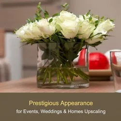 Uses - Cylinder Vases are the most simple, elegant glass vase centerpiece. Although they are common, they are the most...