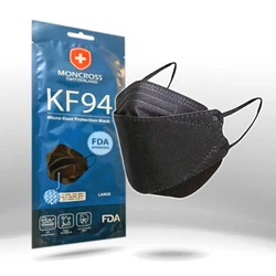 5 -100 KF94 MONCROSSFeatures 4-layers filters out over 95% PFE & BFE.