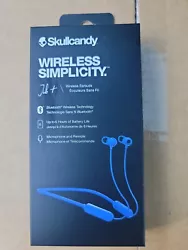 Skullcandy Jib+ Bluetooth Wireless Earbuds - Blue *BRAND NEW & SEALED*.