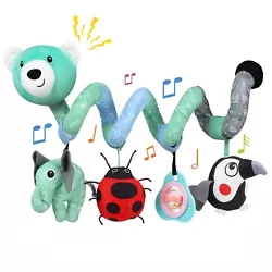 Acoompany Baby to Sleep: W ith different animal rattle toys hanging on the stroller or bed, kids may feel safe and have...