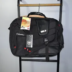 Brand new with tags Cadillac Ful commuter Laptop messenger computer Bag Black Polyester.