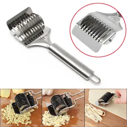 Multi-wheel design: the noodle lattice roller is 9 wheel slices side by side drive, eight uniform size noodles can be...
