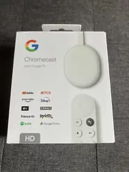 Chromecast avec Google TV (HD) Neige. Comme neuf servit une fois