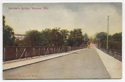 Title :Strollers Bridge, Wausau, Wis. Location : Wausau, in Marathon County, is in the general vicinity of Rothschild,...