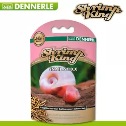Shrimp King SnailStixx contient tous les nutriments nécessaires et les éléments de base dont les escargots daquarium...