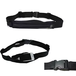 Adjustable and removable Waist strap. 1 Belt pouch. Built in Reflective strip around the zipper for safe running in low...