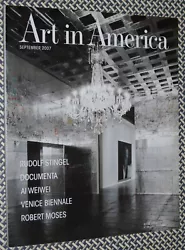 RUDOLF STINGEL (cover). RUDOLF STINGEL. Venice Biennale. RAY PARKER. ROBERT IRWIN. ANDY YODER.