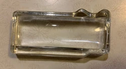 You are bidding on a Vintage Glass Desk Top Magnifying Glass Paperweight 4.5” x 2”.