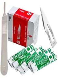 TYPE:SURGICAL DENTAL SCALPEL BLADES. Sterile Free Scalpel Handle #3 Included! The disposable scalpel blades are...