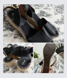 Clarks Artisan Womens Wedge Strap Sandals Size 10. Worn only a few times. Some wear but overall good condition.