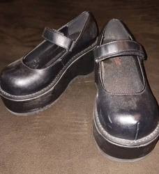 Demonia Black platform Ankle Boot Size 6 Minimal Wear.
