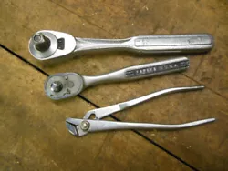 Here is a nice old lot of hand tools marked Craftsman in good usable condition. There is a 1/4