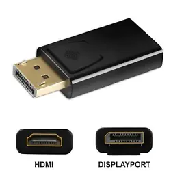 Connect your DisplayPort using HDMI cables to your existing HDMI devices. DisplayPort v1.1 Compliant. Support...
