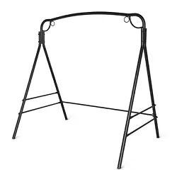 【ALL WEATHER FEATURES】With the high-quality materials, our patio swing chair stand can resist any weather...