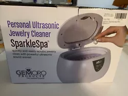 GemOro 1783 Sparkle Spa Personal Ultrasonic Jewelry Cleaner 3 Timers NRW IN BOX.