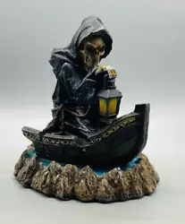 Reaper with Lamp Back Flow Incense Burner. Rich colors and details on this cool burner.