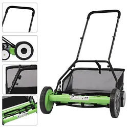 The mower is also equipped with a handle with non-slip foam. You just need to pull the adjusting handle. 【Quiet...