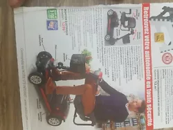 scooter electrique handicape.je l avais acheté pour mon frère mais il ne peut pas sans servir appelle pour tt autres...