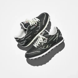 Reebok Classic Leather Keith Haring Black Chalk Men Unisex Casual Shoes GZ1456.