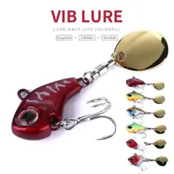 1 pc VIB fishing lure. The lure features a small whirlwind design that creates a unique vibration in the water. It can...