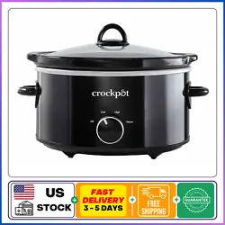 CrockPot 4 Quart Oval Slow Cooker. Use the manual warm setting to keep food warm while you are serving, or for heating...