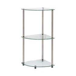 Display all of your favorite books or collectibles on the Convenience Concepts Designs2Go No Tools 3 Tier Corner Shelf....