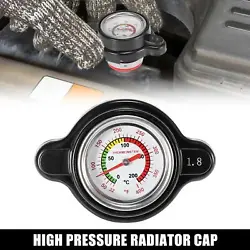 Features: The high pressure radiator cap with temperature gauge makes it easy to keep an eye on your vehicles...