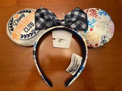 2021 Disney Parks Disney Vacation Club DVC Minnie Ear Headband. Minnie Ear Headband.